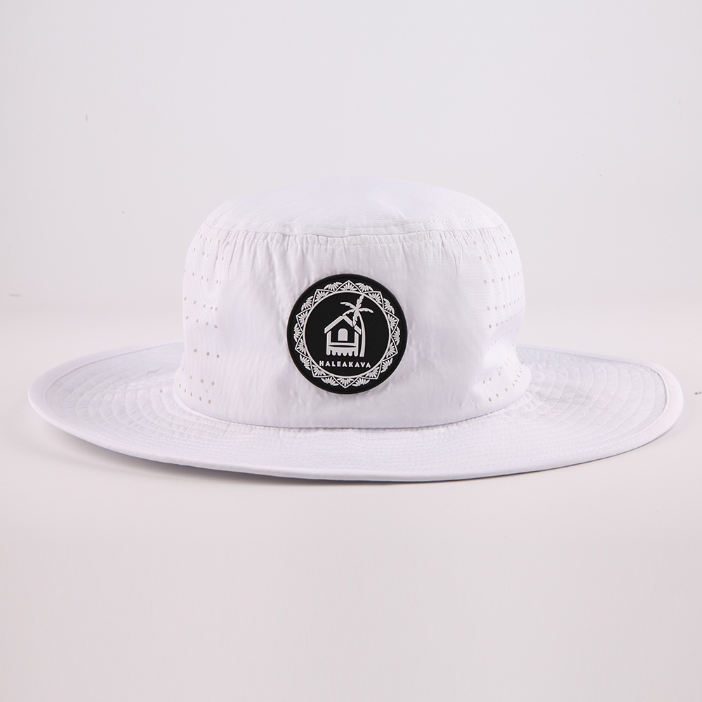 Wholesale Custom High Quality Polyester Embroidery Logo Unisex Outdoor Bucket Hat with String