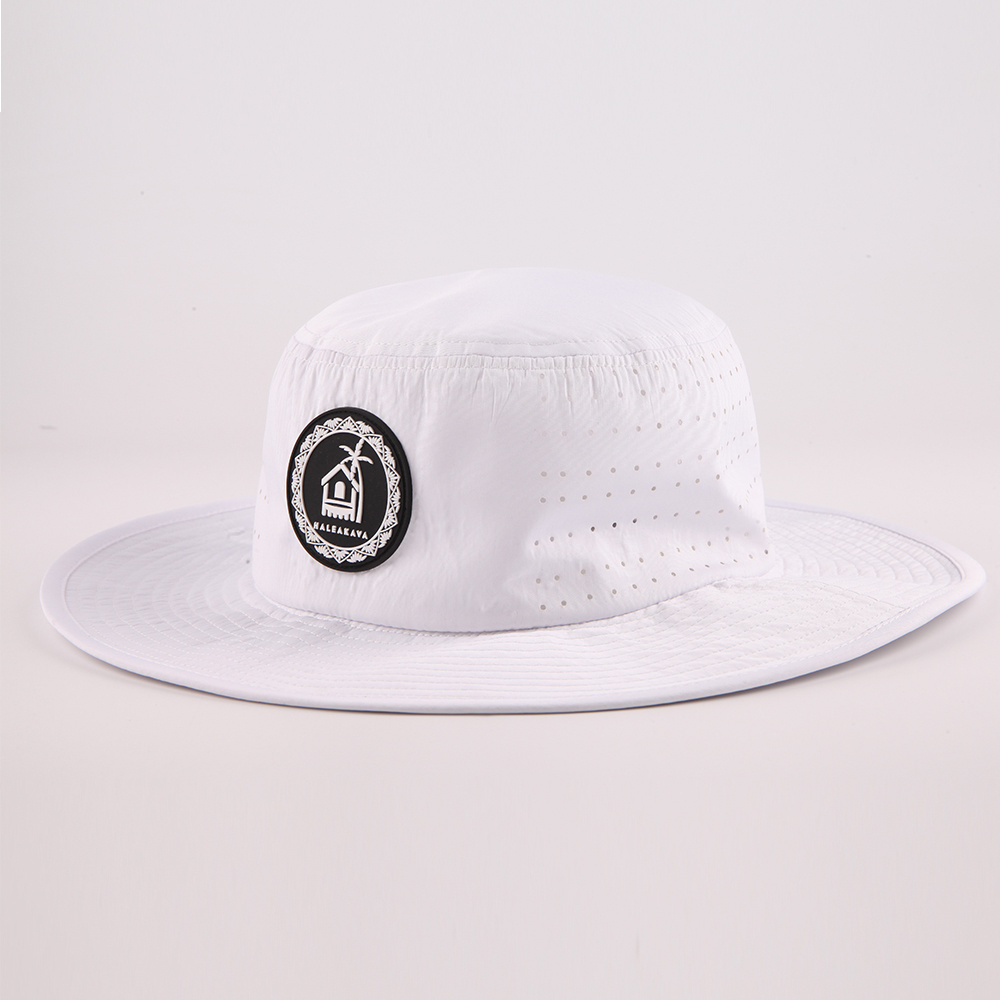 Wholesale Custom High Quality Polyester Embroidery Logo Unisex Outdoor Bucket Hat with String