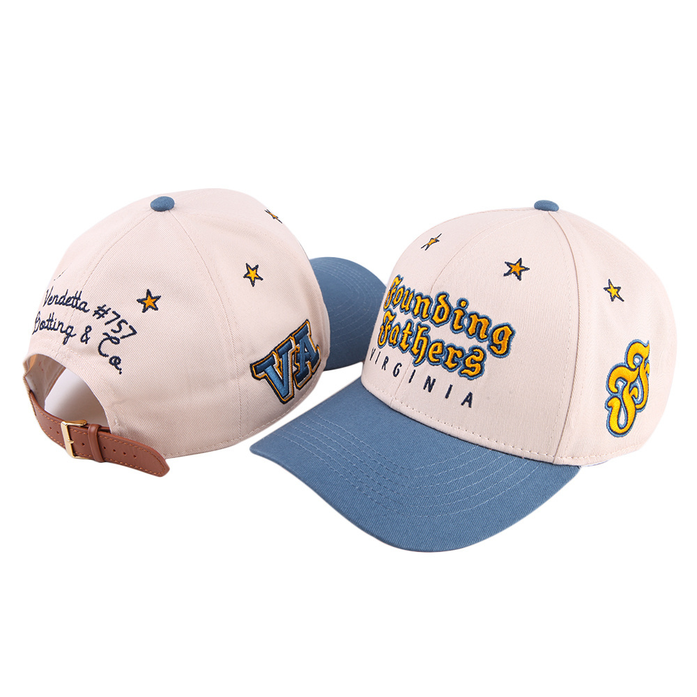 100% cotton 5 panel unstructured  Embroidered Logo Sport Caps Hats Custom Fitted baseball cap