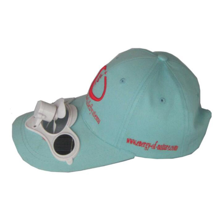 Solar Power Hat Cap with Cooling Fan for Outdoor Golf Baseball