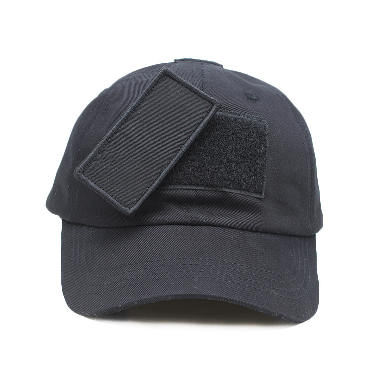 custom black tactical baseball cap hat