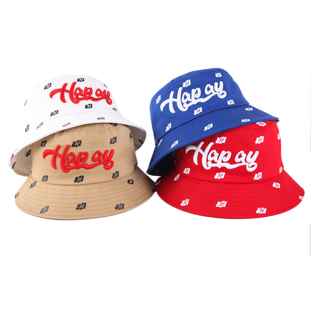 Custom cotton bucket hats design your own embroidery bucket hats with custom logo