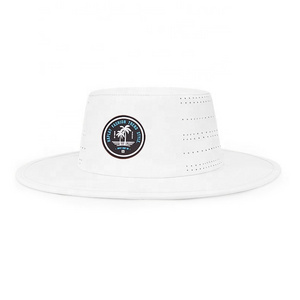 Custom Logo High Quality Quick Dry Sun Safari Cap Fisherman Wide Brim waterproof laser cut hole String Golf Bucket Hat