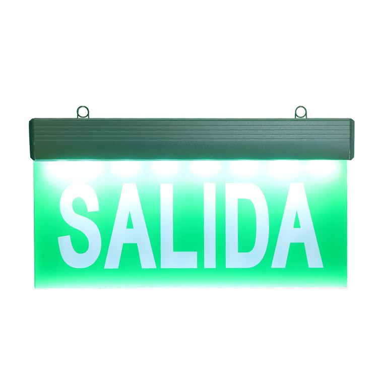 led emergency fire exit sign light