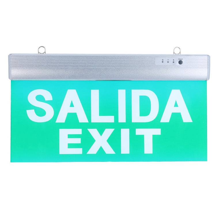 LED Exit Sign IP33 Emergency light CE RoHS 2 Years Warranty Acrylic Emergency LED Exit light