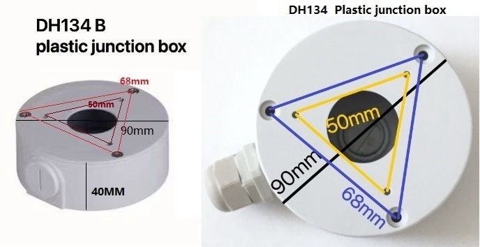 DAHUA PTZ SMALL cctv junction Box for Managing Messy Cables Ceiling Wall Mount CCTV Security Camera Junction Box