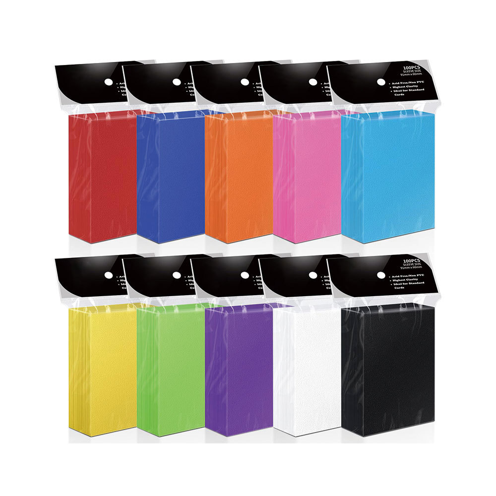 50 Count Card Sleeves Toploaders for Trading Cards,Soft Baseball Plastic Card Sleeve for Standard Cards, Fit for MTG,