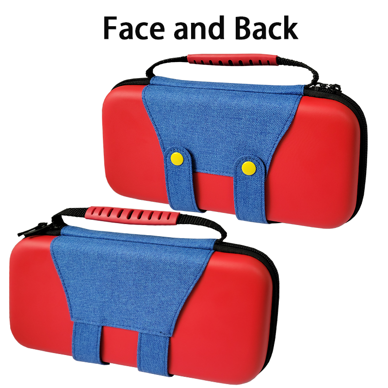 Hard Carrying Case for Nintendo Switch and Switch Oled Red and Blue