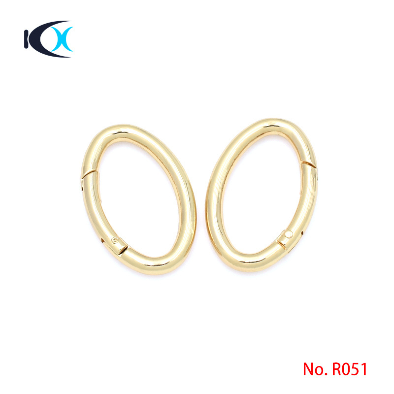 High Quality Wholesale Custom Stainless Steel Jewelry Findings Gold Olive Type Spring Ring Clasps