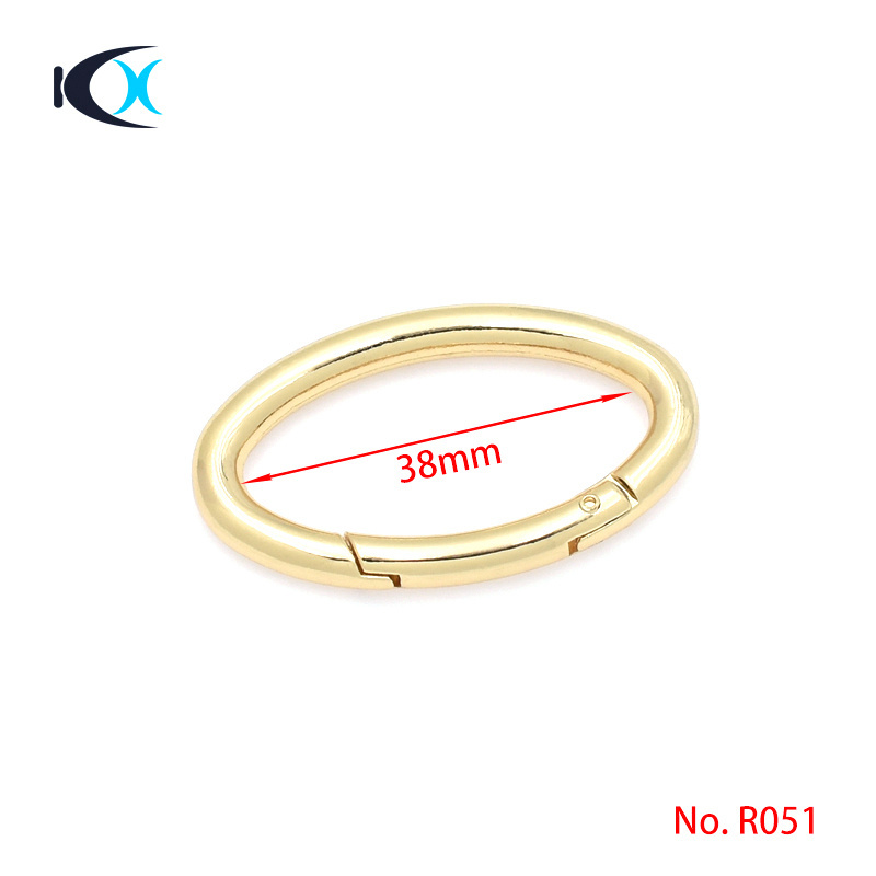 High Quality Wholesale Custom Stainless Steel Jewelry Findings Gold Olive Type Spring Ring Clasps