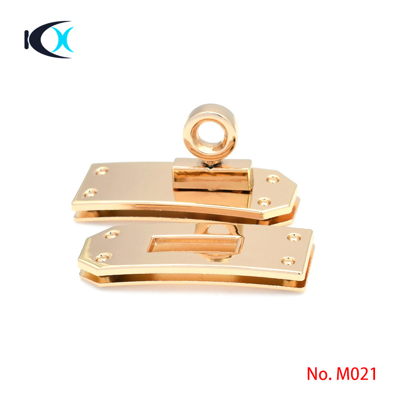 Handbag Accessories Metal Bag Lock Rose Gold Purse Lock For Bag