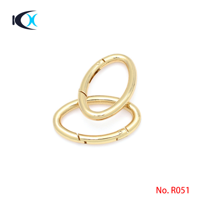 High Quality Wholesale Custom Stainless Steel Jewelry Findings Gold Olive Type Spring Ring Clasps