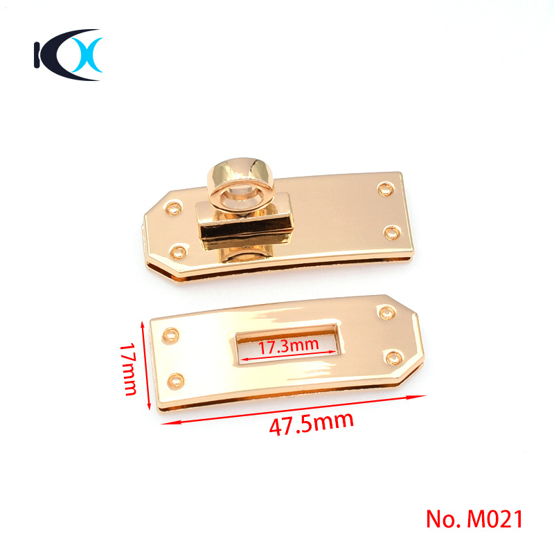 Handbag Accessories Metal Bag Lock Rose Gold Purse Lock For Bag