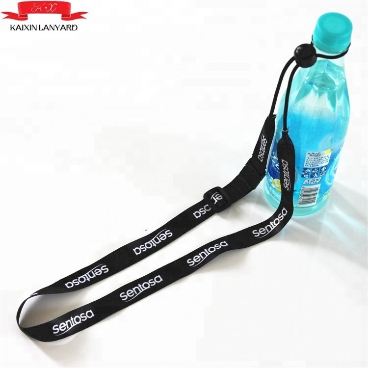 Cheap custom water bottle lanyards drink bottle holder lanyard