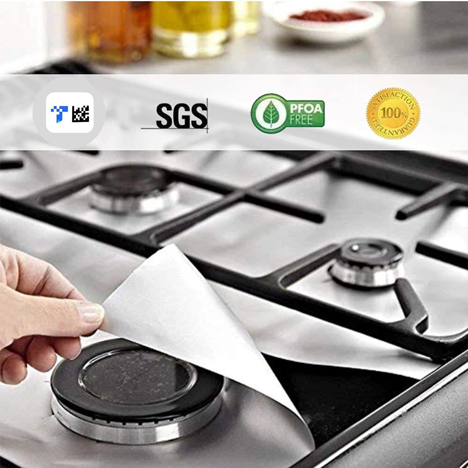 kitchen Gadgets Stove burner cover Double thickness Reusable Non-Stick stove guard stove top protector