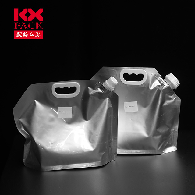 In Stock New Arrival Food Packaging Bag Aluminum Foil Liquid Spout Pouch 1L 1.5L Stand Up Pouch With Spout For Liquid