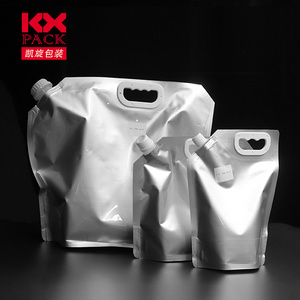 In Stock New Arrival Food Packaging Bag Aluminum Foil Liquid Spout Pouch 1L 1.5L Stand Up Pouch With Spout For Liquid