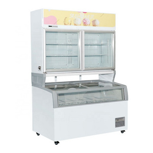 Commercial hot sale used mini ice cream fridge display freezer for supermarket