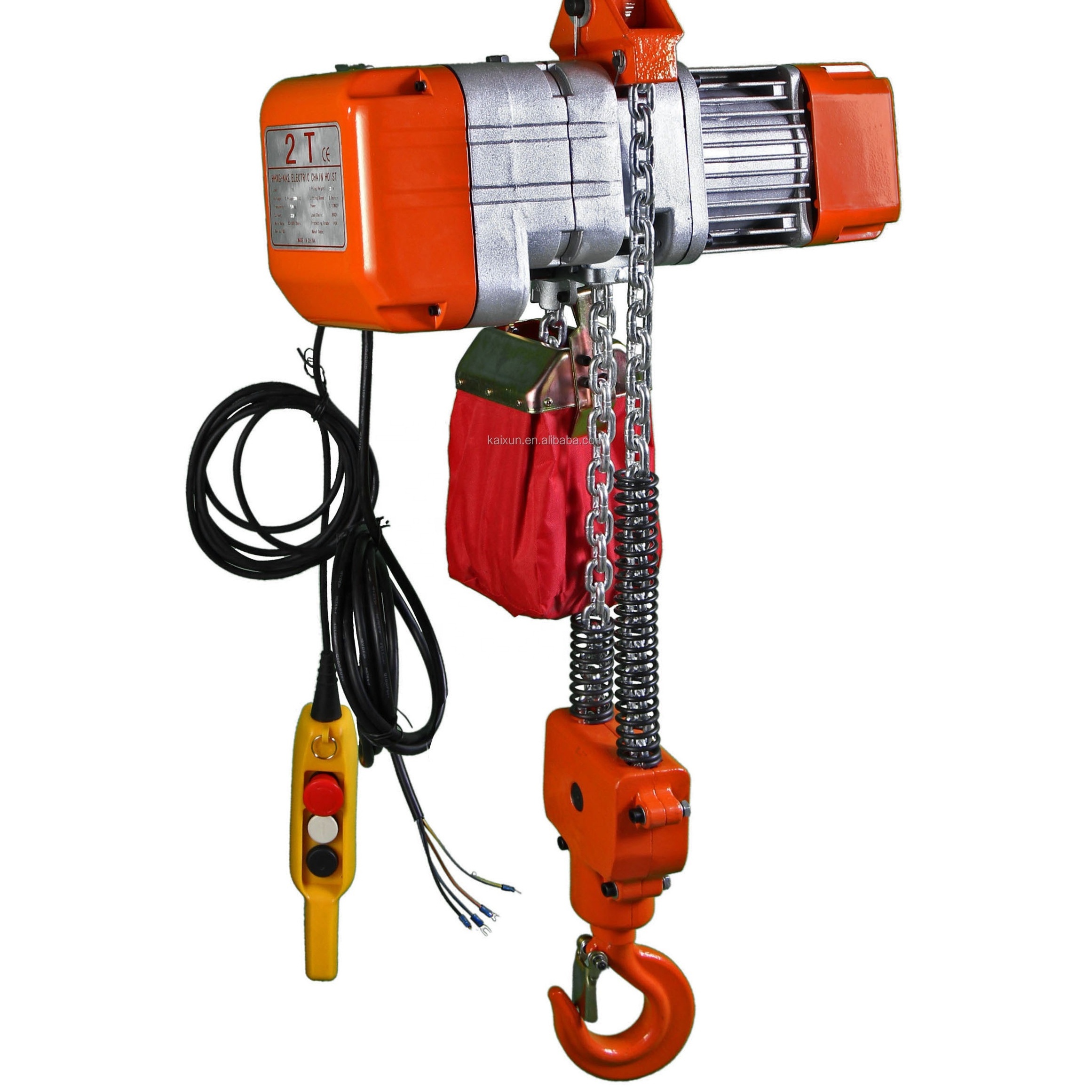 Overhead Crane with Hooks 3 Phase Engine Hoist 2 Ton Small Electric Manual Chain Hoist