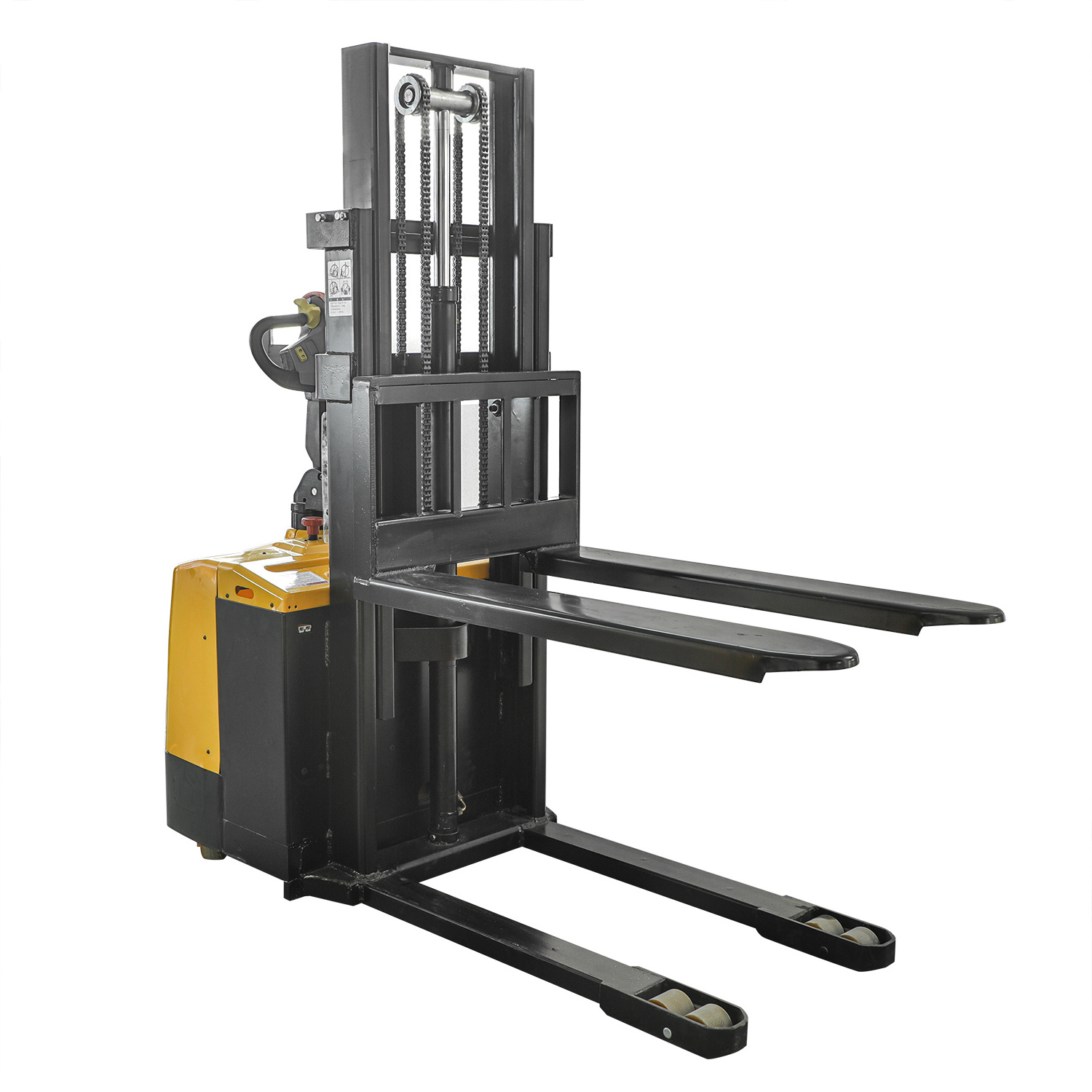 Full Electric Stacker Balance Counterweight Handling All Terrain Pallet Truck With Lifting Height 1.6m