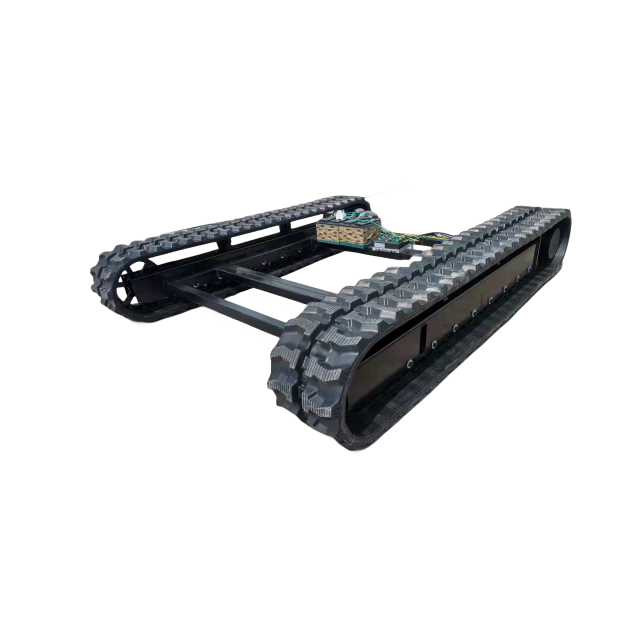 1T Load Capacity Rubber Track Chassis Rubber Crawler Undercarriage Crawler Vehicle Chassis