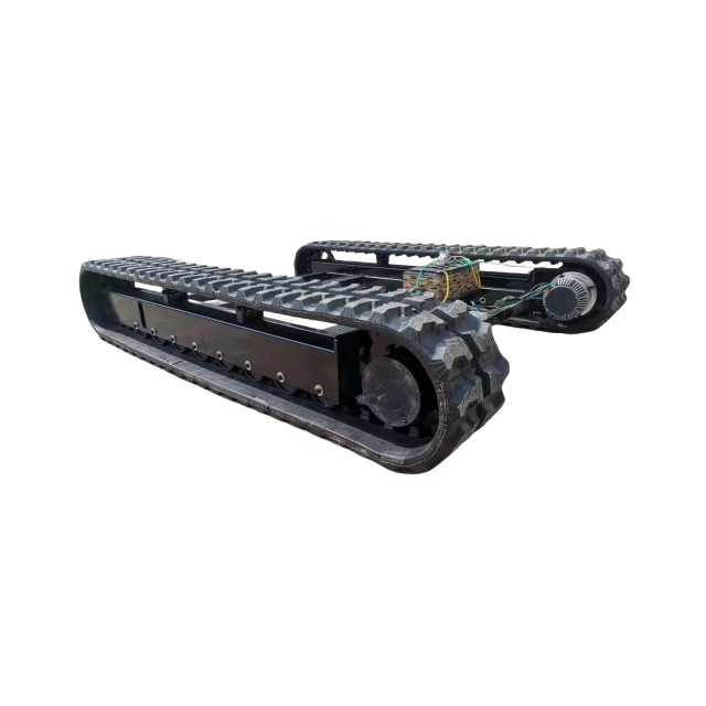 1T Load Capacity Rubber Track Chassis Rubber Crawler Undercarriage Crawler Vehicle Chassis