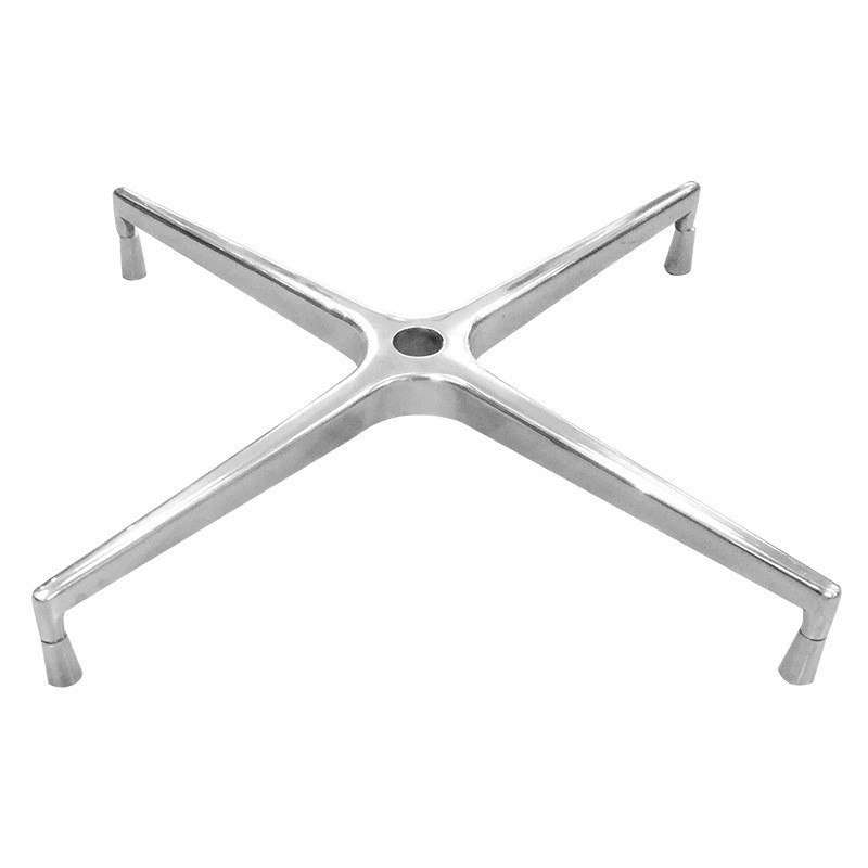 Polish aluminum swivel chair wheel stand furniture accessories parts office chair base