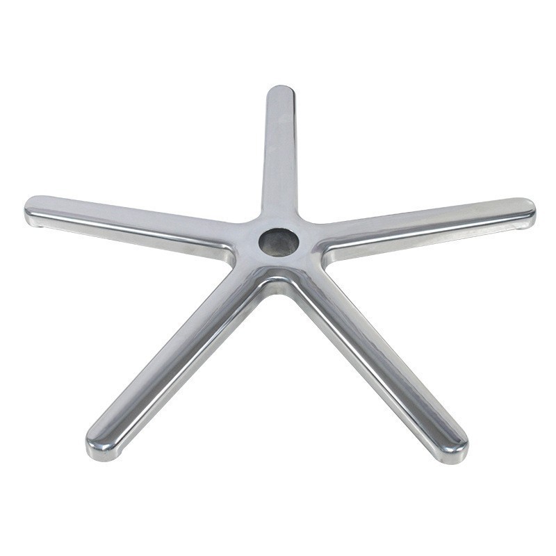 Die casting furniture accessories aluminum office chair base parts for swivel wheel chairs