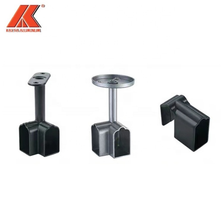 Aluminum furniture accessories wardrobe tube rod hanging hardware closets hardware for wholesale