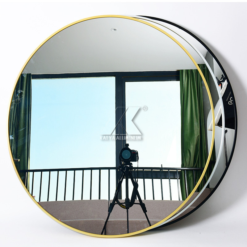 Metal brushed certificate poster painting mirror photo picture art aluminium round frame