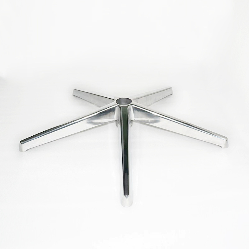 Die casting aluminum alloy office chair stand foot mould  5 legs aluminium star chair base