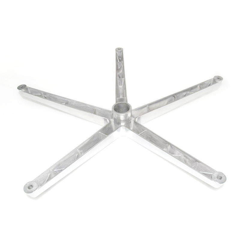 Die casting furniture accessories aluminum office chair base parts for swivel wheel chairs