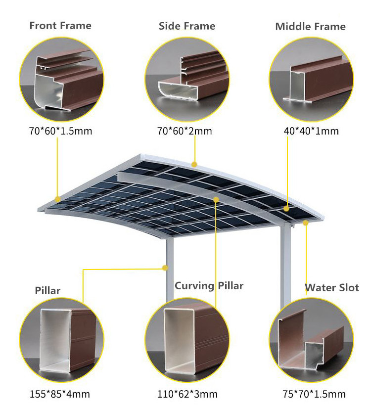 door canopy DIY awning canopy rain shelter sunshade shelter for villa home and hotel house