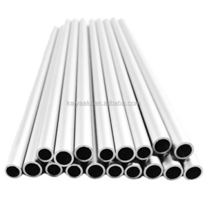 Matt silver aluminium tube 25mm metal aluminum round tube for furniture plastic chair legs