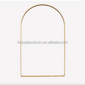 Custom aluminium alloy frame large arched mirror frame modern home decor picture photo frame