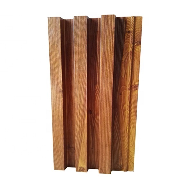 Timber Wood Look Aluminium Cladding Profile Aluminum 3D Ceiling Panel for Mall Hotel Home Decoration