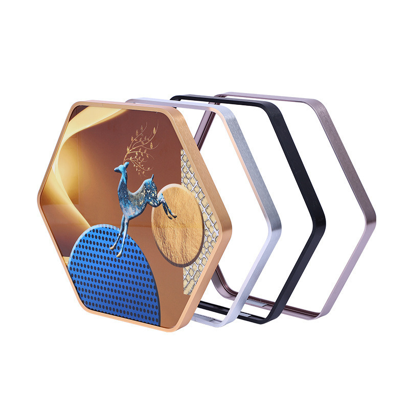 Metal Photo Frame Shape Aluminium alloy hexagon metal picture photo frame | Bestsuppliers.com