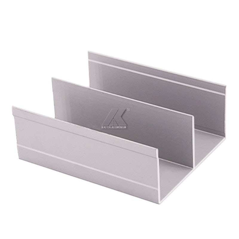 Philippines extruded sliding glass door window aluminum double  u channel for bottom track