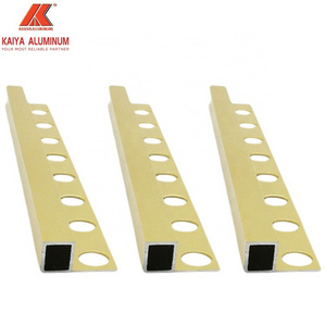 Custom thickness square close 25mm aluminum flexible corner tile edge trim for decoration protection