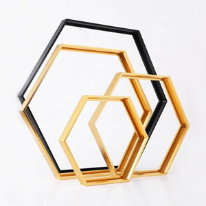 Aluminium alloy hexagon metal picture photo frame