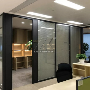 Study room training institution office partition wall frame design aluminum glass partition