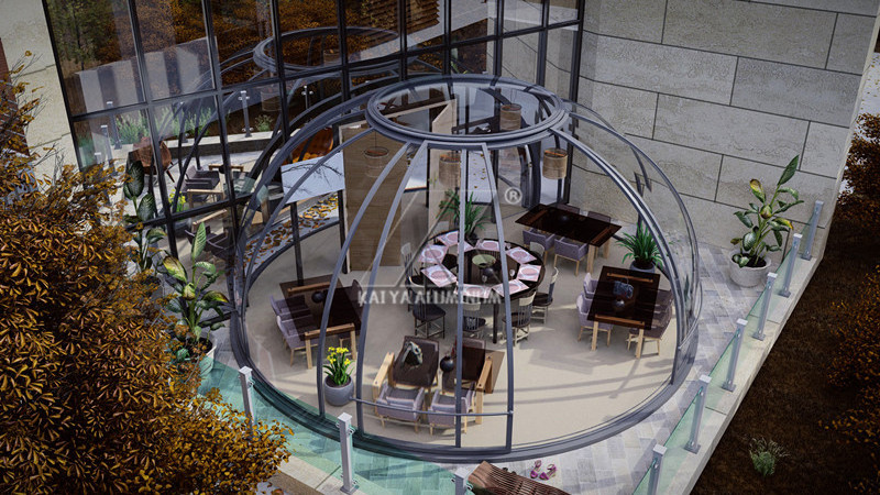 Prefab tente transparente garden glass house round igloo house geodesic dome tents for hotel event