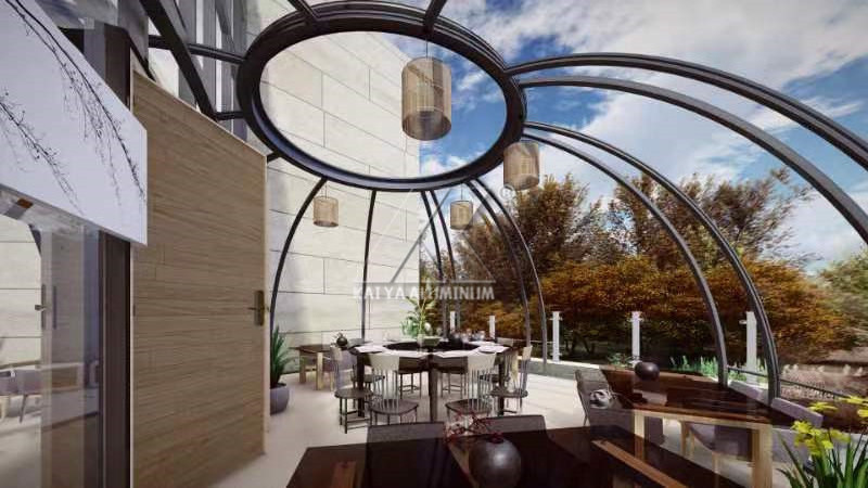 Prefab tente transparente garden glass house round igloo house geodesic dome tents for hotel event