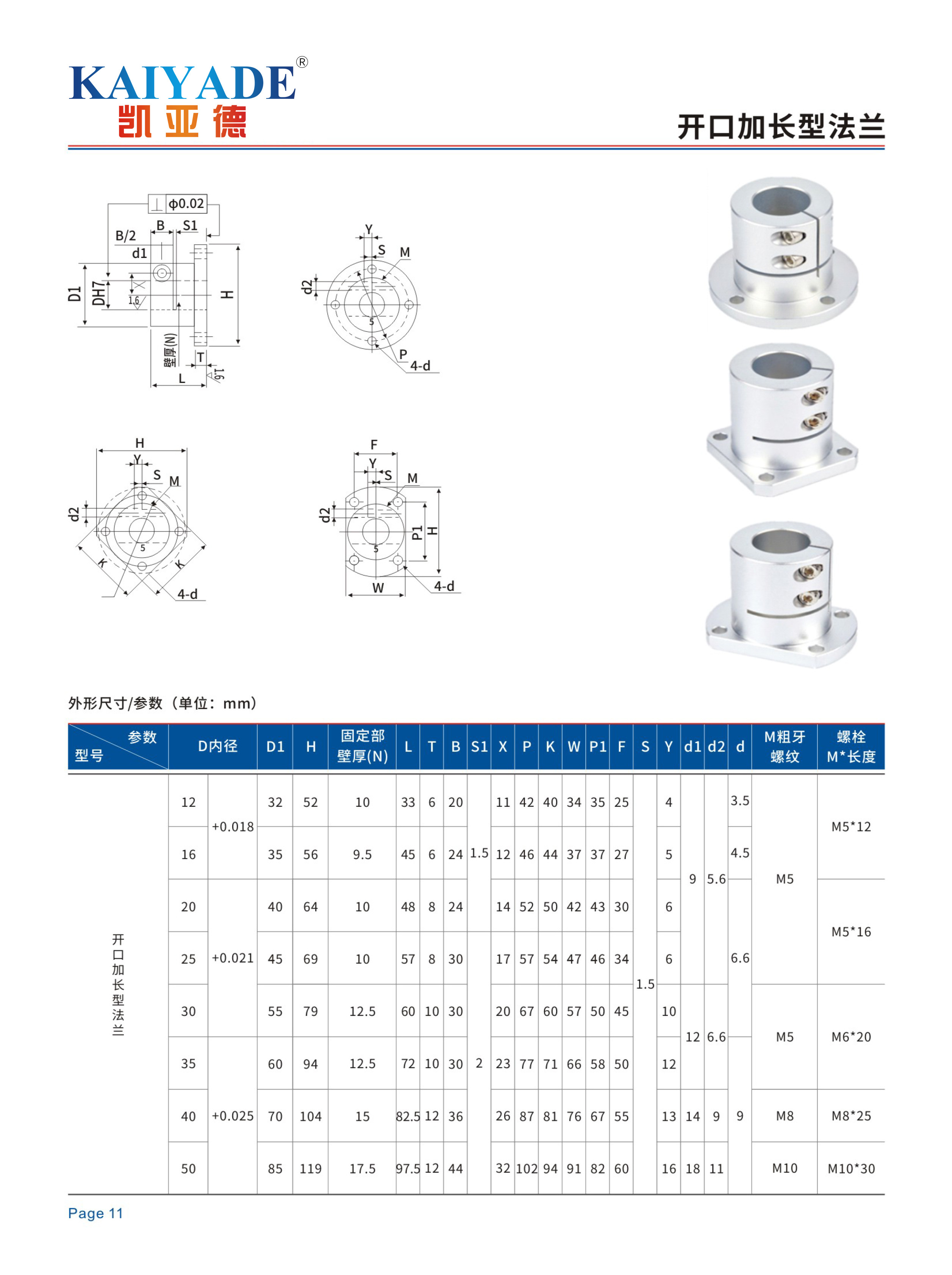 CNC Metal Parts Motor Guide Shaft Coupler 8mm 16mm 20mm Flange Nut Coupling with Open for Motor