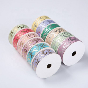 Good Selling Decor Wired Christmas Grosgrain Printed Decoration Ribbons