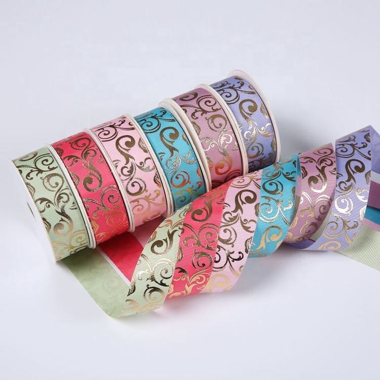 Good Selling Decor Wired Christmas Grosgrain Printed Decoration Ribbons