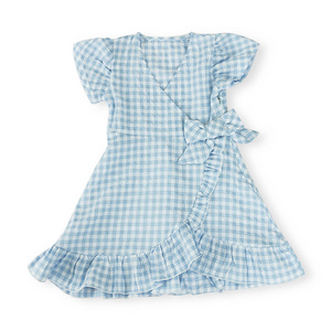 New Design Checkerboard Ruffles Casual Skirt Toddler Kid Baby Princess Dress For Girls