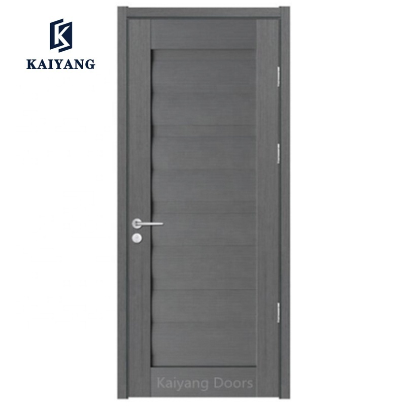 China Cheap Customized Design Interior Louver PVC toilet Bathroom Doors with Frosted Glass