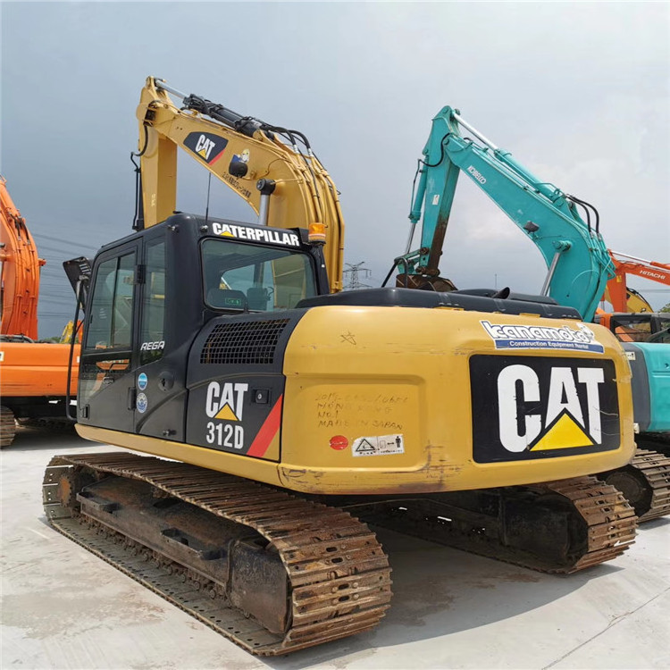 90% New Used CAT caterpillar 312D excavator machinesr with thumb bucket