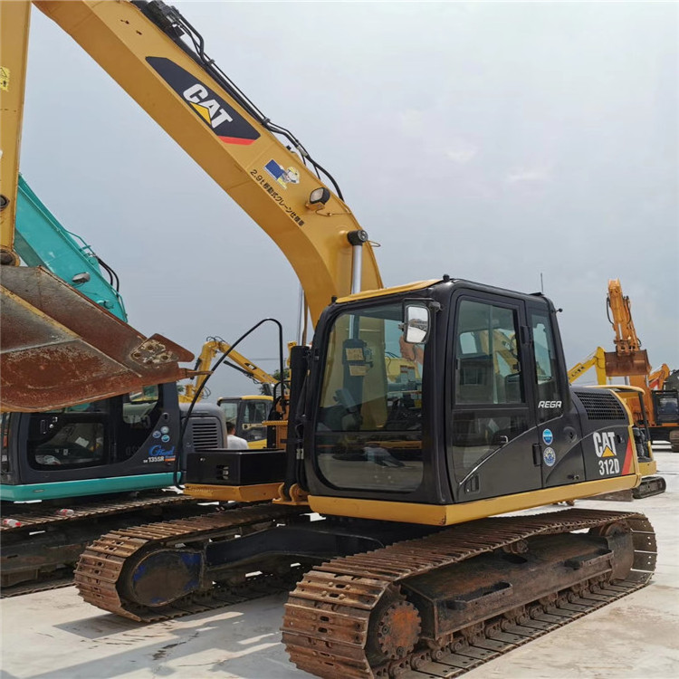 90% New Used CAT caterpillar 312D excavator machinesr with thumb bucket